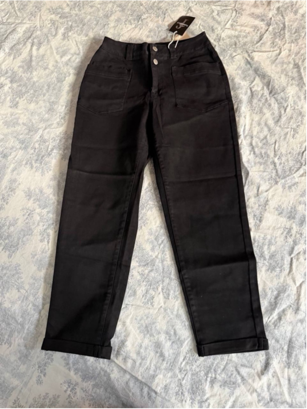 Flamingals Straight Leg High Rise Solid Dual Pants XS